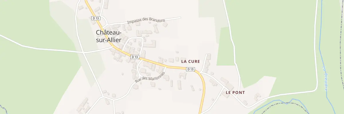 Plan du 4 Rte du Bourbonnais à Château-sur-Allier