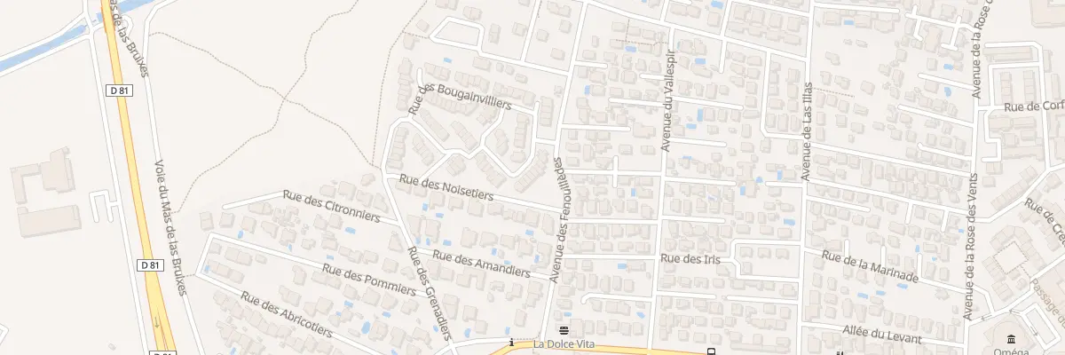 Plan du 50 Rue des Lauriers Roses à Sainte-Marie-la-Mer
