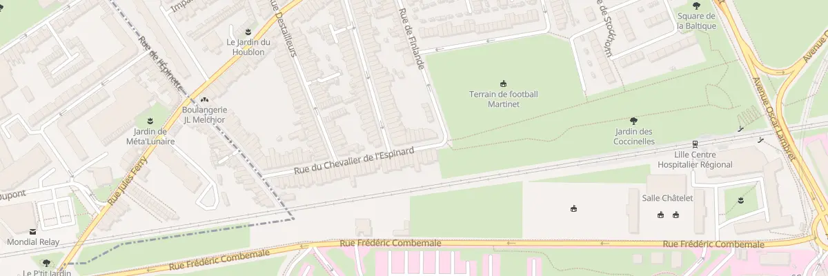 Plan du 10 Rue Cheva de l’Espinard à Lille