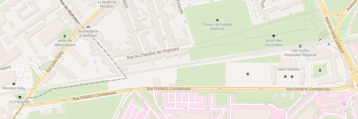 Plan du 11 Rue Cheva de l’Espinard à Lille