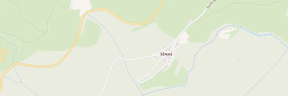 Plan de Senas à Rosis