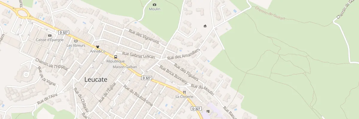Plan du 2 Rue des Amandiers à Leucate