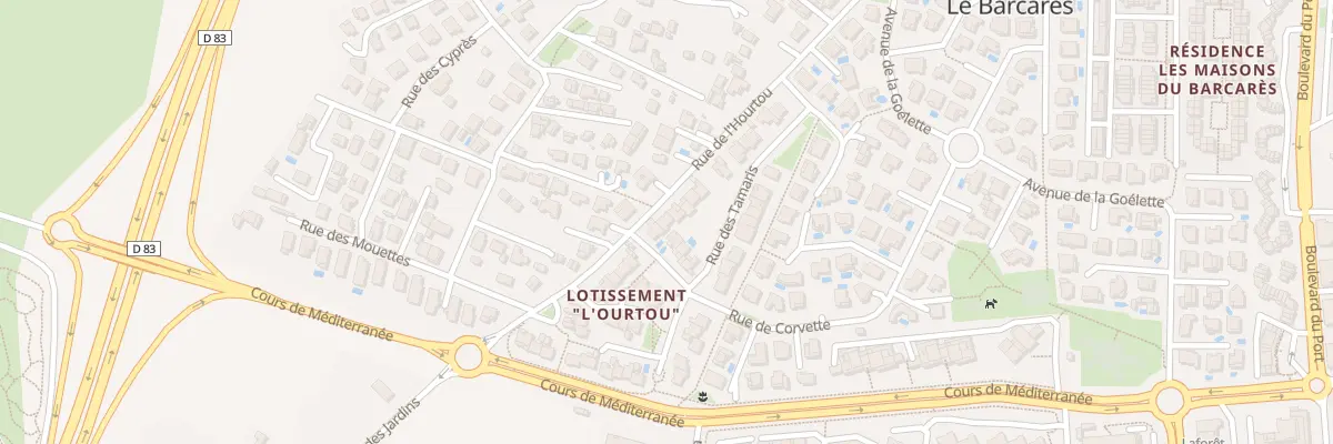 Plan du 14 Rue de l’Hourtou au Barcarès