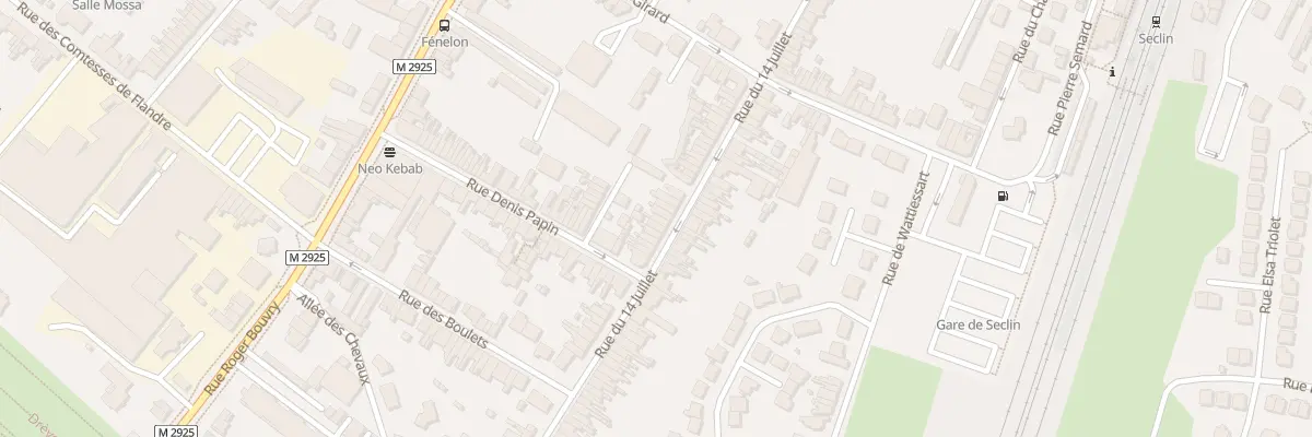 Plan du 68 Rue du Quatorze Juillet à Seclin