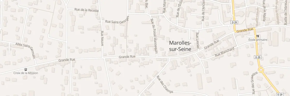 Plan du 68 Grande Rue à Marolles-sur-Seine
