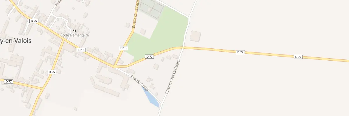 Plan du 1 Chem des Cerisiers à Thury-en-Valois