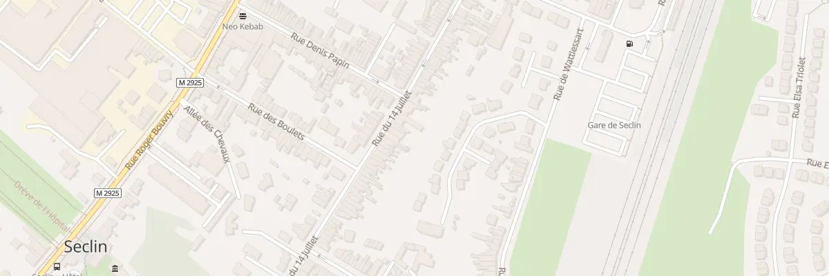 Plan du 99 Rue du Quatorze Juillet à Seclin