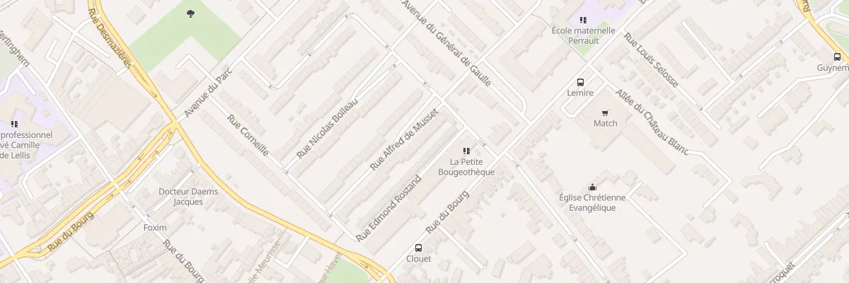 Plan du 40 Rue Alfred De Musset à Lambersart