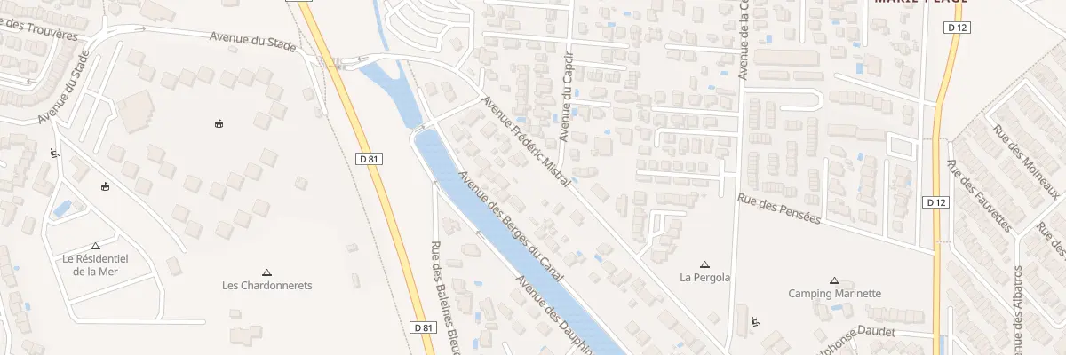 Plan du 64 Av Frédéric Mistral à Sainte-Marie-la-Mer