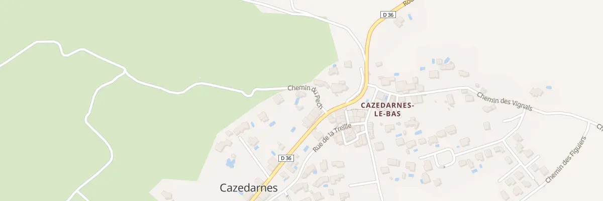Plan du 1 Che du Pech à Cazedarnes
