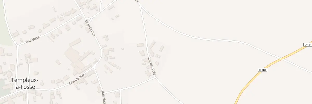 Plan du 12 Rue des Prés à Templeux-la-Fosse