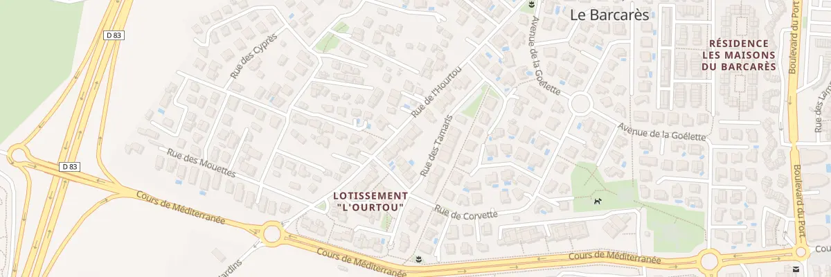 Plan du 20 Rue de l’Hourtou au Barcarès