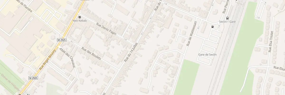 Plan du 93 Rue du Quatorze Juillet à Seclin