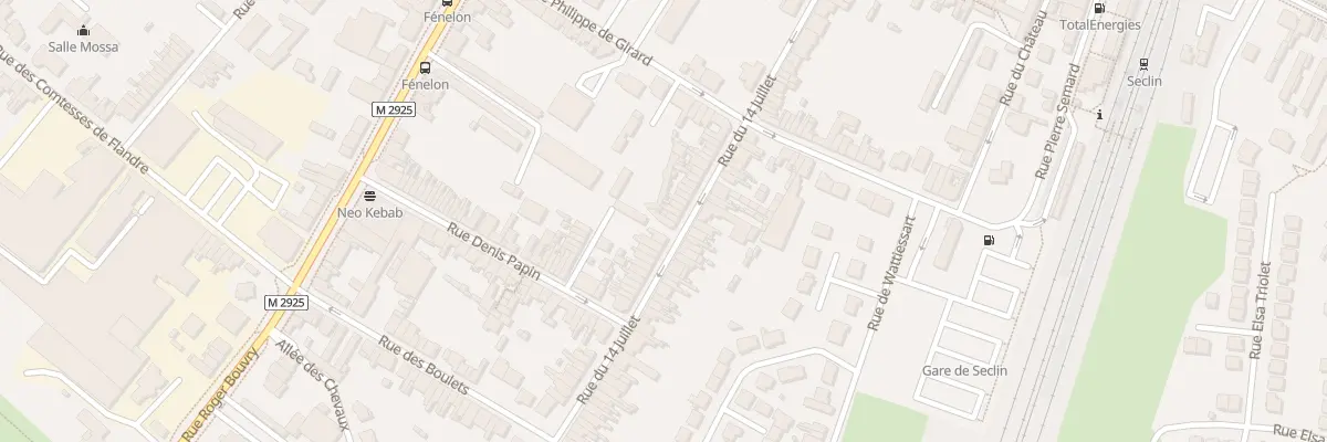 Plan du 58A Rue du Quatorze Juillet à Seclin