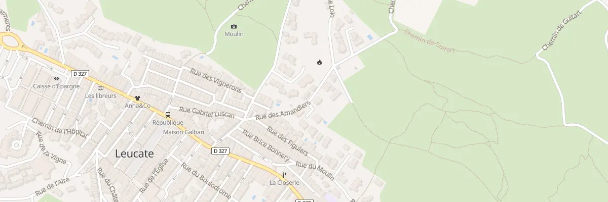 Plan du 9 Rue des Amandiers à Leucate