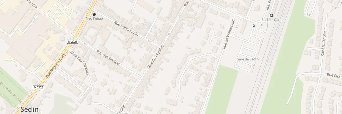 Plan du 95 Rue du Quatorze Juillet à Seclin