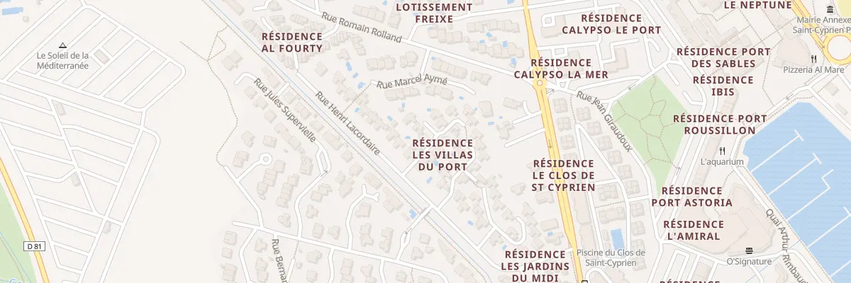 Plan du 9040 Vla du Port à Saint-Cyprien
