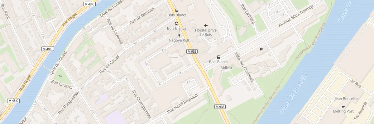 Plan du 113B Av de Dunkerque à Lille
