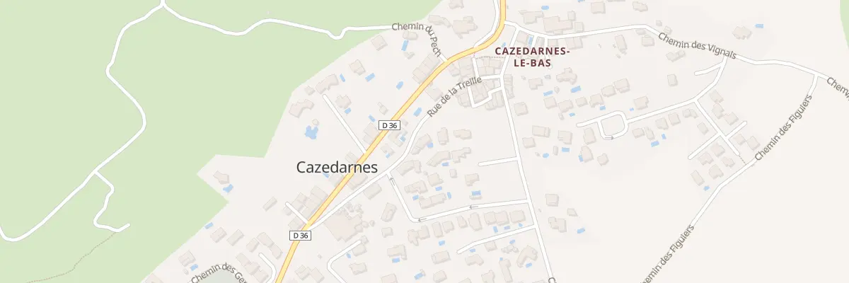 Plan du 6 Rue de la Treille à Cazedarnes