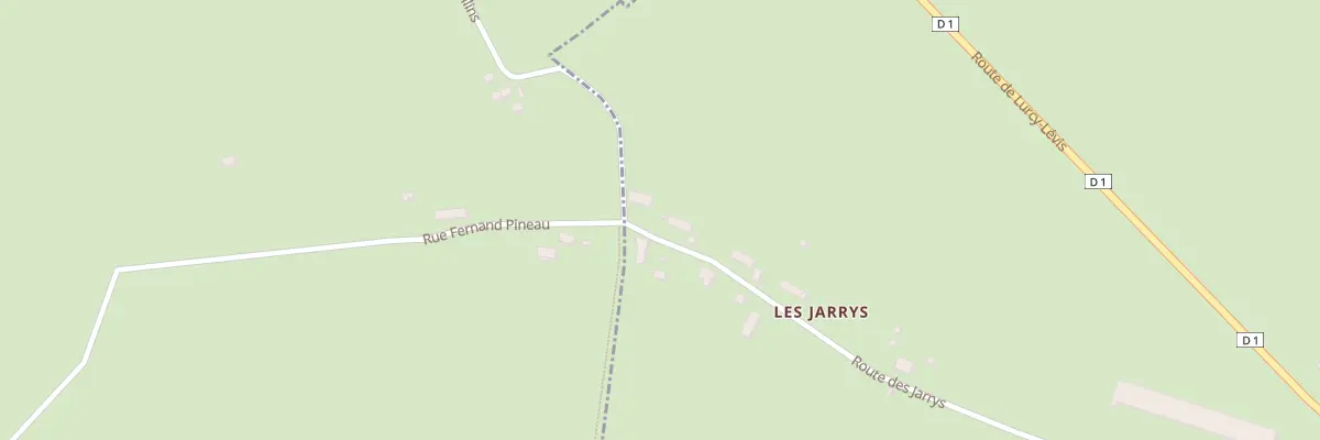 Plan du 8 Les Jarrys à Limoise