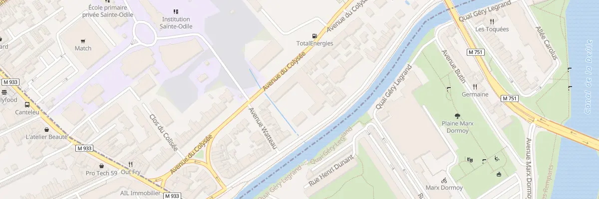 Plan du 18 Av du Colysée à Lambersart