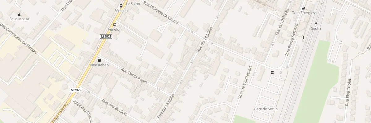 Plan du 50 Rue du Quatorze Juillet à Seclin
