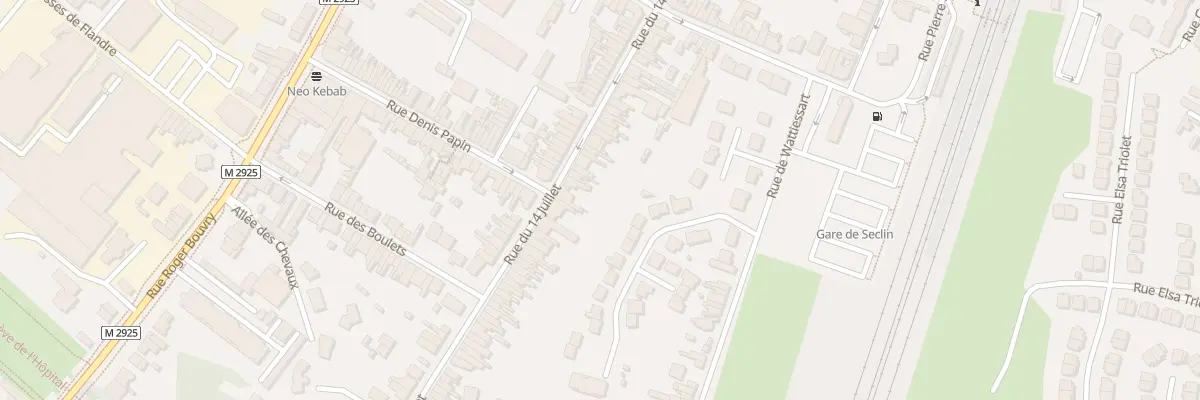 Plan du 91 Rue du Quatorze Juillet à Seclin