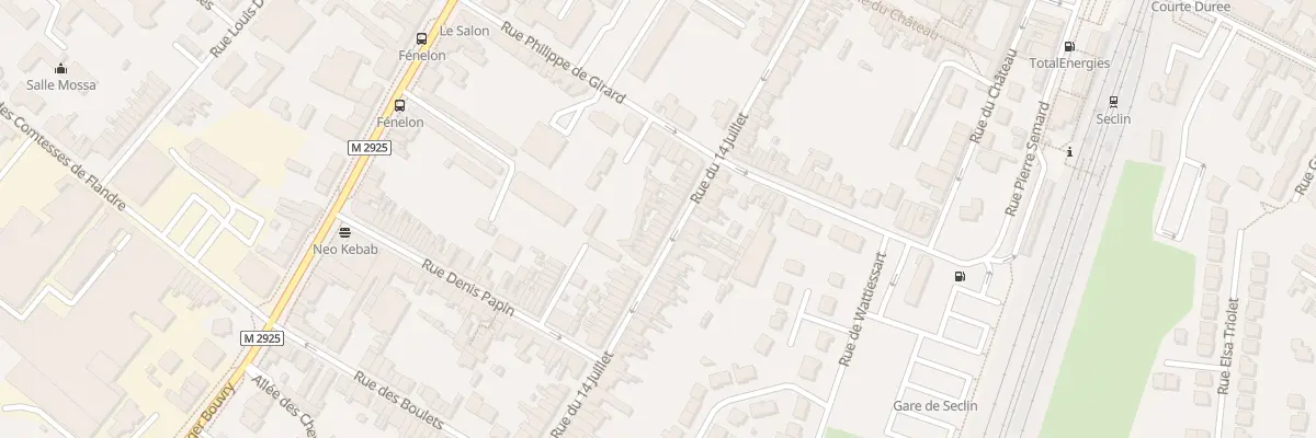 Plan du 44 Rue du Quatorze Juillet à Seclin