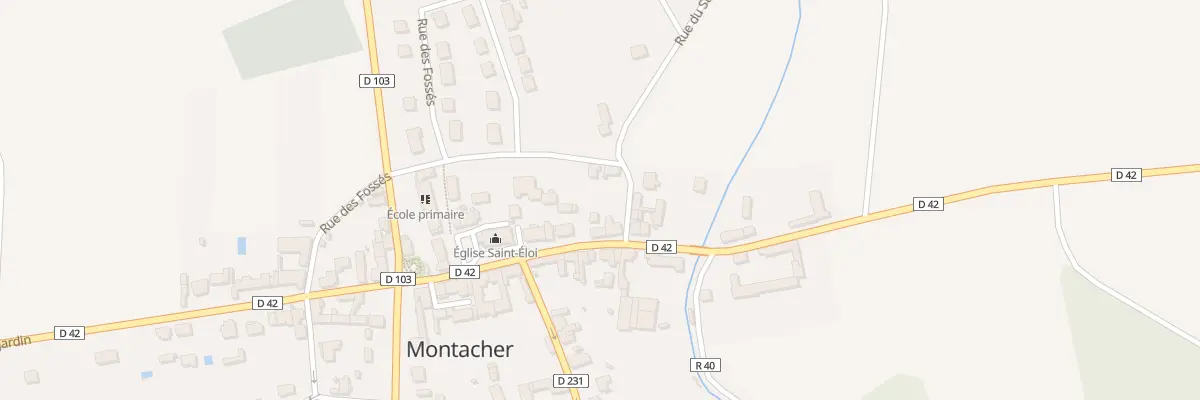 Plan du 122 Le Village à Montacher-Villegardin