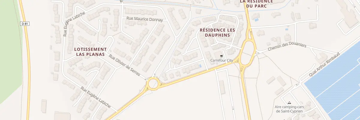Plan du 10 Rue Tristan Corbière à Saint-Cyprien