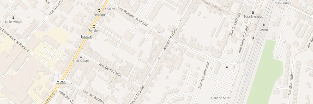 Plan du 42 Rue du Quatorze Juillet à Seclin