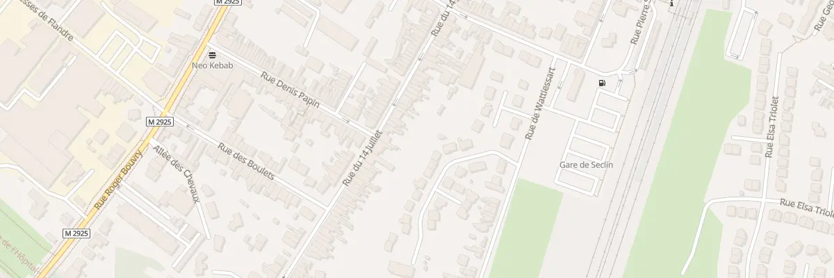 Plan du 89 Rue du Quatorze Juillet à Seclin