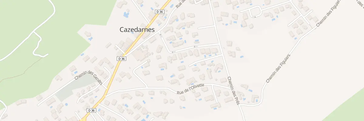 Plan du 13 Rue des Arbousiers à Cazedarnes