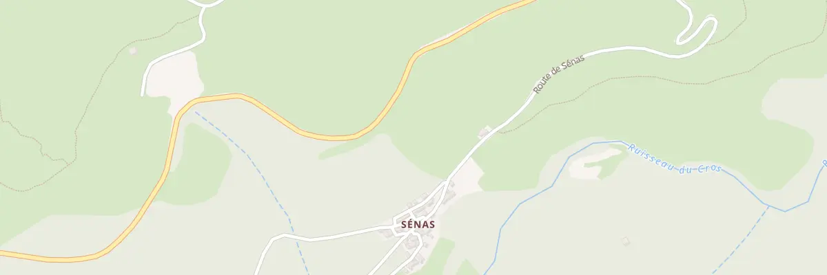 Plan du 5346F Senas à Rosis