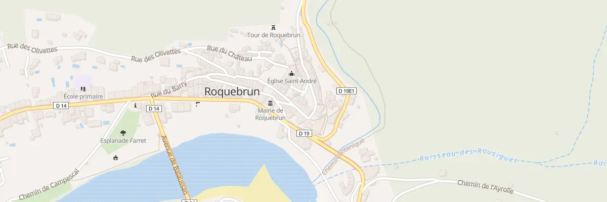 Plan du 5353 Rue de la Rajole à Roquebrun