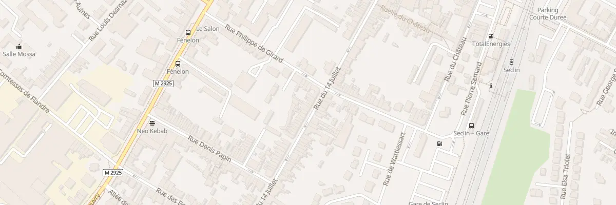 Plan du 36 Rue du Quatorze Juillet à Seclin