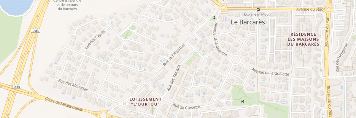 Plan du 40 Rue de l’Hourtou au Barcarès