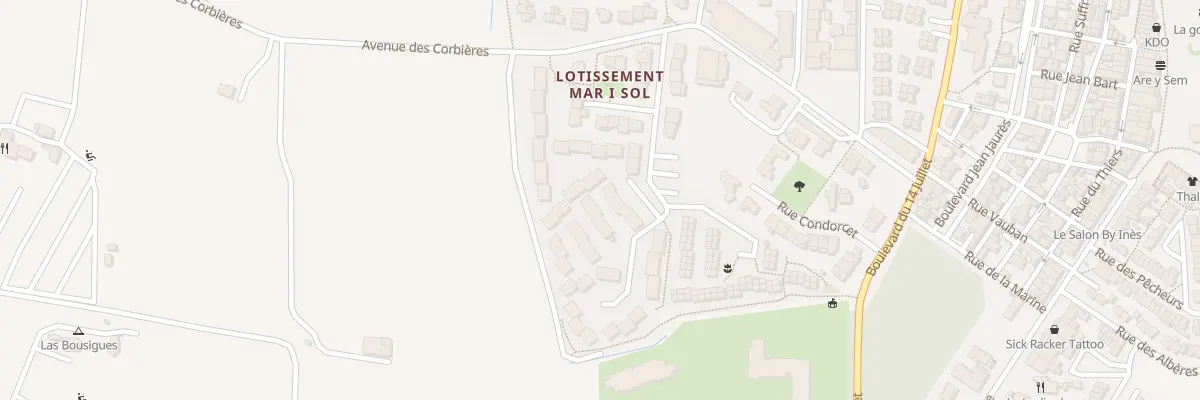 Plan du 8 Rue Lavoisier au Barcarès