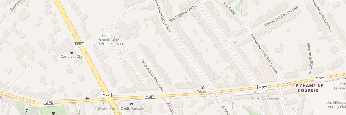 Plan du 37 Av du Maréchal Leclerc à Lambersart