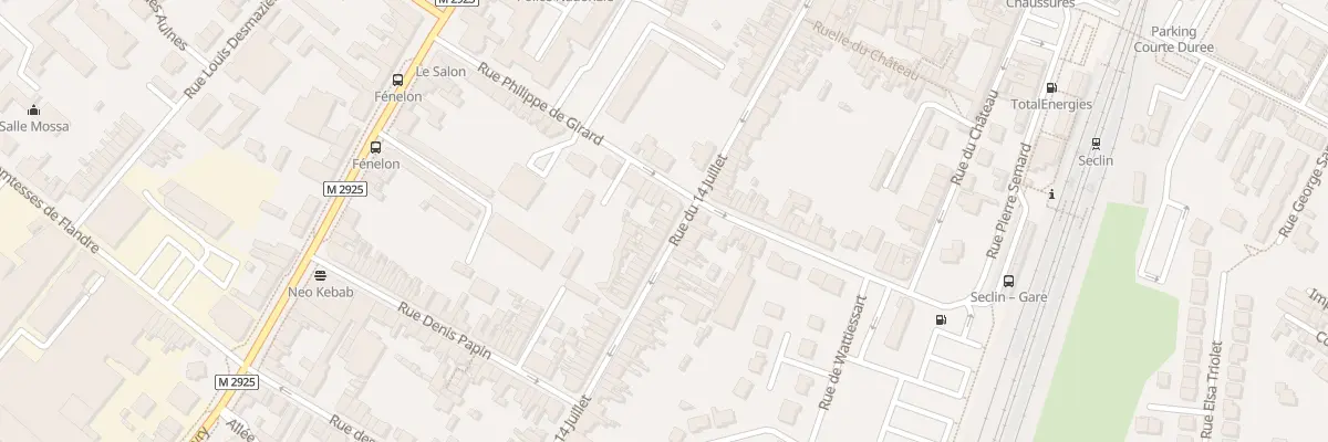 Plan du 30 Rue du Quatorze Juillet à Seclin