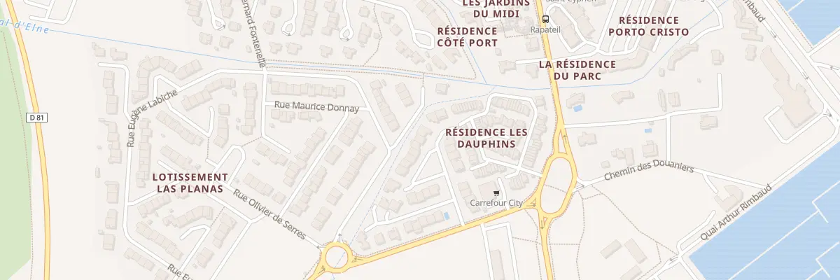 Plan du 8 Rue Paul Féval à Saint-Cyprien