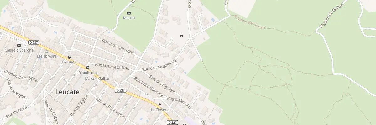 Plan du 12 Rue des Amandiers à Leucate