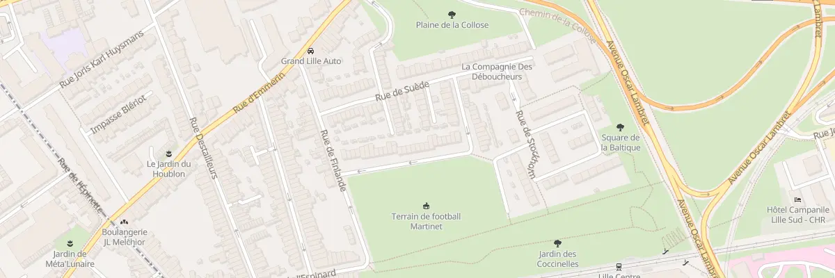Plan du 33 Rue de Norvège à Lille