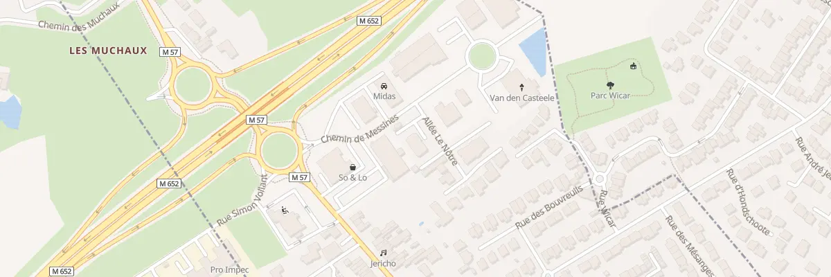 Plan du 2 All Le Nôtre à Saint-André-lez-Lille