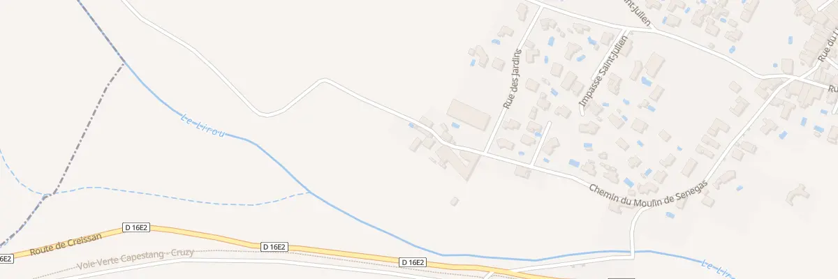 Plan du 15 Che du Moulin de Senegas à Puisserguier