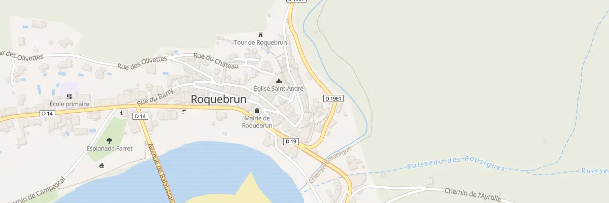 Plan du 3 Rue de la Fontaine à Roquebrun