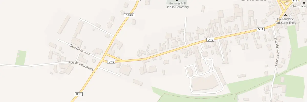 Plan du 44 Rue de la Gare à Hermies