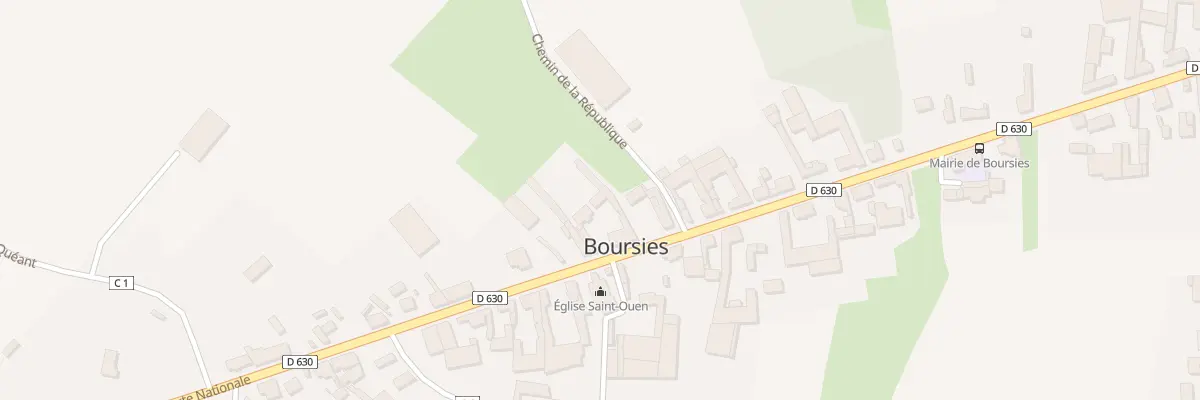 Plan du 35 Rte Nationale à Boursies