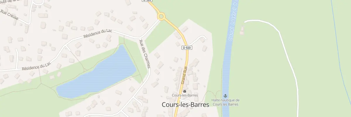 Plan du 20 Grande Rue à Cours-les-Barres