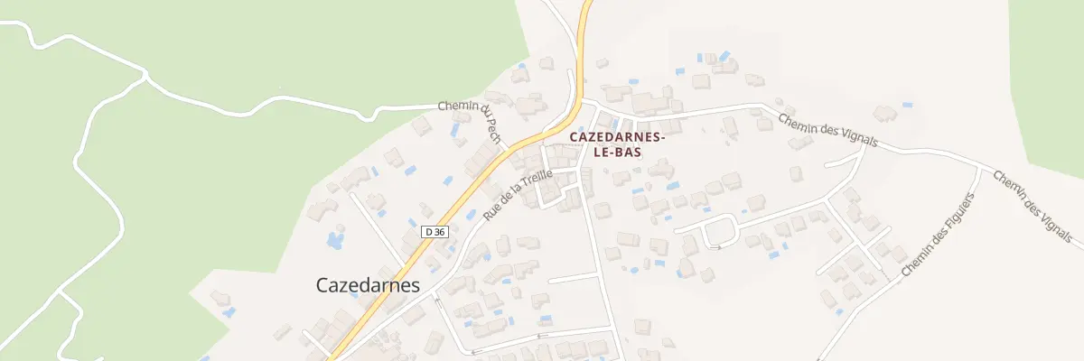 Plan du 14 Rue de la Treille à Cazedarnes